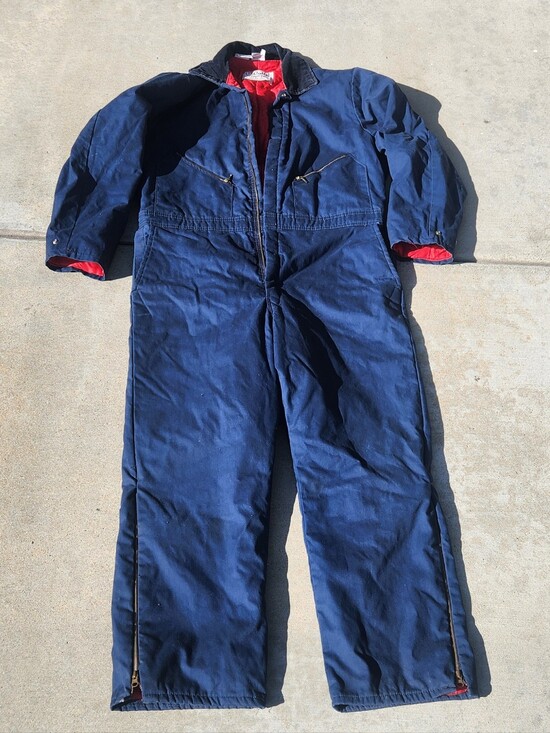 Walls Other - Vintage Walls Blue Blizard Pruf Made In USA Zip Up Bib/ Insulated Suit. XL REG.